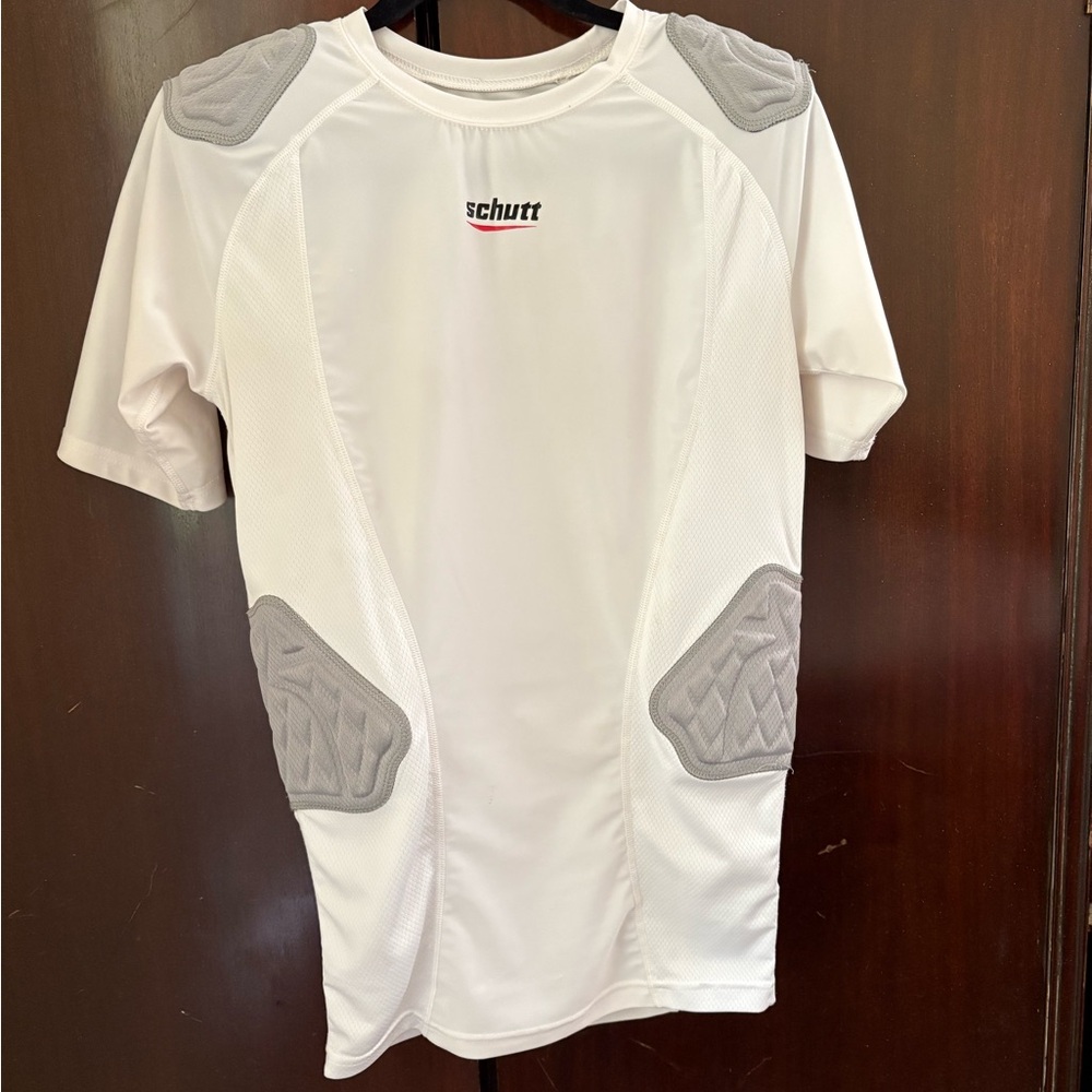 Schutt White Padded Sports Shirt